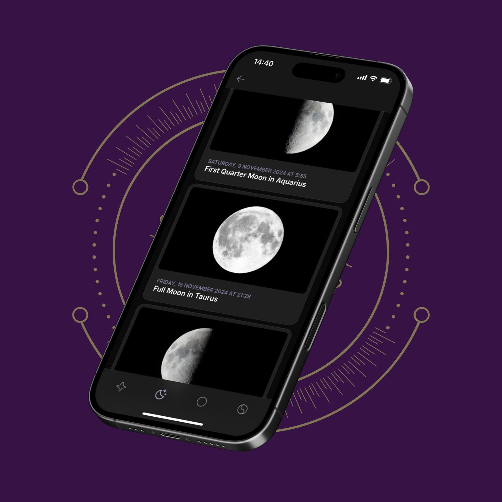 Moon Flow App Moon Phases