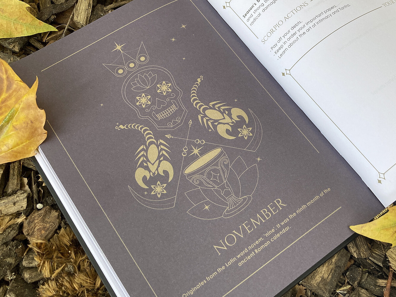 Cosmoplanner moon planner New Moon In Scorpio October 2022